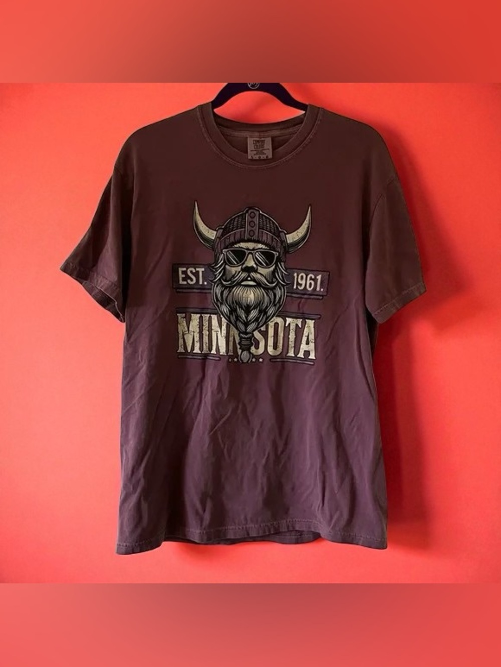 ✨Minnesota Viking Graphic Short-Sleeve Tee - Brown